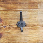 Cast Iron Double Coat Hook GNER Vintage Railway Hand Forged Self Coloured with Screws - tradefit - 4