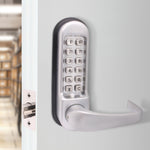 ED50 Clutch Lever Push Button Hold Back HEAVY DUTY Mechanical Digital Code Lock - Satin - tradefit - 5