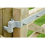 Field Gate Hinge Set Double Strap Hook to Drive and Bolt Pattern Hot Dip Galvanised (18