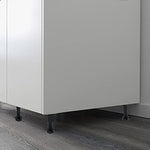 Kitchen Unit Legs Plinth Adjustable Cabinet Carcass Base Unit Feet - 150 - 180mm - Black - Pack of 4 - tradefit - 4