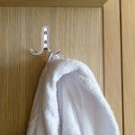 Coat Hook Twin Double Robe Modern - Chrome Plated - Pack of 2 - tradefit - 4