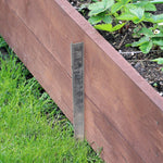 Timber Railway Sleeper Pin Bracket - 360mm - Galvanised Steel - Pack of 10 - tradefit - 5