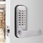 ED40 Clutch Lever Push Button Commercial Mechanical Digital Code Lock - Fire Rated - Satin Chrome - tradefit - 5