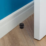 Dome Top Floor Mounted Door Stop - 30mm Diameter - Matt Black - tradefit - 3