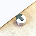 Round Floor Mounted Door Stop - 45mm - Satin Stainless Steel - tradefit - 3