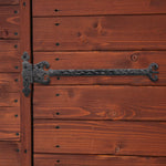 Antique Door and Gate Hinges - 13 x 4 Inches - Black - tradefit - 5
