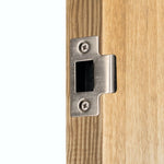Tubular Latch Faceplate Strike Frame Keep and Dust Box - Satin Nickel - tradefit - 4