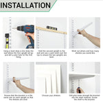 Twin Slot Shelving - Bracket - White - 470mm - tradefit - 8