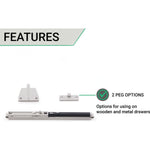 Soft Close Drawer Damper 25kg Force for Wood or Metal Drawers - tradefit - 3