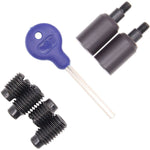 Locking Security Sash Window Stop Set - Pack of 2 with Key - Matt Bronze - tradefit - 2