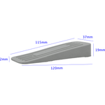 Grey Rubber Door Wedge - 120mm - tradefit - 3