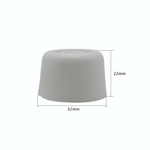 White Rubber Door Stop - White - Pack of 2 - tradefit - 2