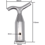 Traditional Sash Pole Hooks for Windows & Blinds - 110mm - Polished Chrome - tradefit - 2