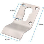 Cylinder Pull Finger Latch Euro Profile - Satin Stainless Steel - 86mm - tradefit - 4