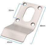 Cylinder Pull Finger Latch Oval Profile - Satin Stainless Steel - 86mm - tradefit - 3