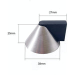 Floor Mounted Cone Door Stop - 38mm - Satin Stainless Steel - tradefit - 2