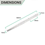 Timber Railway Sleeper Pin Bracket - 360mm - Galvanised Steel - Pack of 10 - tradefit - 4