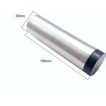 Chunky Projection Wall Mounted Door Stop - 105mm Projection - Satin Stainless - tradefit - 2