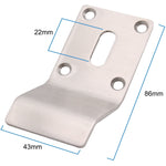 Cylinder Pull Finger Latch Keyhole Profile - Satin Stainless Steel - 86mm - tradefit - 3