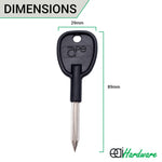 Rack Bolt Keys Pack of 1 - 35mm - Black - Pack Of 1 - tradefit - 2