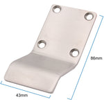 Cylinder Pull Finger Latch Blank Profile - Satin Stainless Steel - 86mm - tradefit - 3
