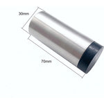 Chunky Projection Wall Mounted Door Stop - 70mm Projection - Satin Stainless - tradefit - 2