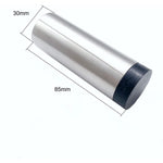 Chunky Projection Wall Mounted Door Stop - 85mm Projection - Satin Stainless - tradefit - 2
