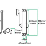 Universal Overhead Fire Door Closer Dual Handed Push or Pull Side DA + BC – Power Size 2 - 4 - Polished Chrome - tradefit - 4