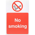 No Smoking 400x600mm Screw Fixed - tradefit - 1
