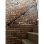 Black Handrail Grab Rail Kit 1525mm - Cast Iron - tradefit - 7