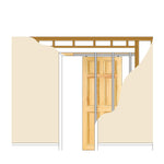 Pocket Door Kit for Single Doors with Soft Close - 915 x 2032mm Max Door Size - 120mm Finished Wall Thickness - tradefit - 4