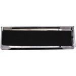 Curved Interior Inner Letter Box Tidy Flap - 355x127mm - Polished Chrome - tradefit - 2