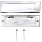 Victorian Letter Plate - 305x100mm - Polished Chrome - tradefit - 2