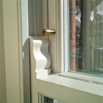 Locking Security Sash Window Stop Set - Pack of 2 with Key - Polished Brass - tradefit - 6