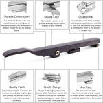 Locking Window Stay - 250mm - Matt Black - tradefit - 2
