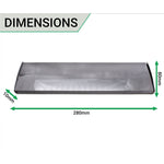 Inner Letter Box Tidy - 280x80mm - Polished Chrome - tradefit - 4