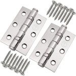 Polished Stainless Fire Door Hinges - 3 Inch/76mm - Grade 7 Steel Ball Bearing - Pack 2 - tradefit - 2