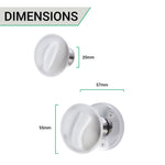 Victorian Polished Chrome Rim Door Knob - tradefit - 3