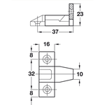 Press On Keku AS Clip - Black - Pack of 10 - tradefit - 5