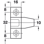 Press On Keku AS Clip - Black - Pack of 10 - tradefit - 8