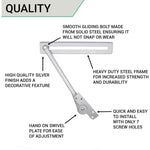 Friction Restrictor Arm Door Stay Surface Mounted AR891 - 90 Deg Opening - tradefit - 4