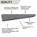 Twin Slot Shelving - Bracket - Black - 170mm - tradefit - 7