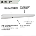 Twin Slot Shelving - Bracket - White - 270mm - tradefit - 7