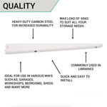 Twin Slot Shelving - Bracket - White - 320mm - tradefit - 7