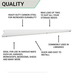 Twin Slot Shelving - Bracket - White - 610mm - tradefit - 7