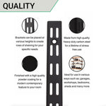 Twin Slot Shelving - Upright - Black - 170mm - tradefit - 6