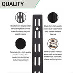 Twin Slot Shelving - Upright - Black - 430mm - tradefit - 6