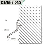 Door Rain Deflector - 914mm - Black - tradefit - 4