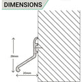 Door Rain Deflector - 914mm - Aluminium - tradefit