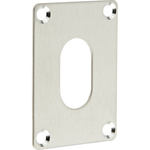 Repair Escutcheon Large Screw Fixed - SUS304 - Oval - 65x47x1.2mm - Satin Stainless - tradefit - 2